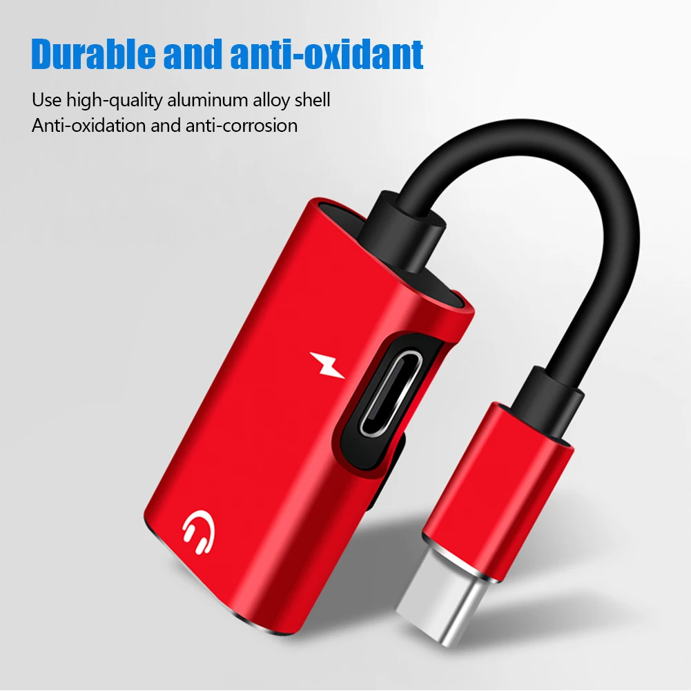 محول USB-C إلى جاك 3.5 ملم 2 ف - مراجعة Earphone Splitter Jack وسعره