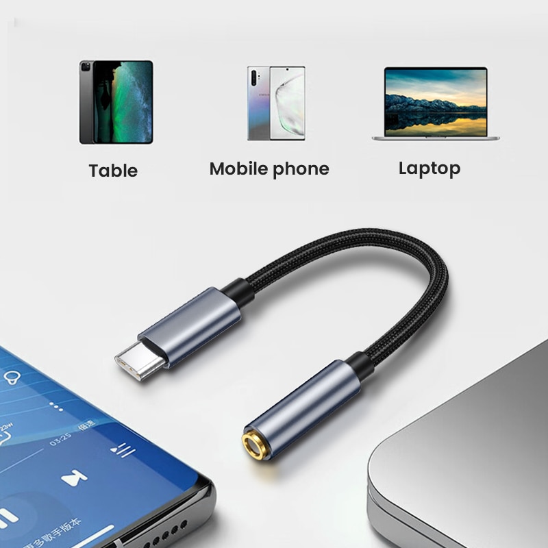محول مقبس سماعة رأس USB-C، حجم - مراجعة Audiophile Headphone Wired وسعره